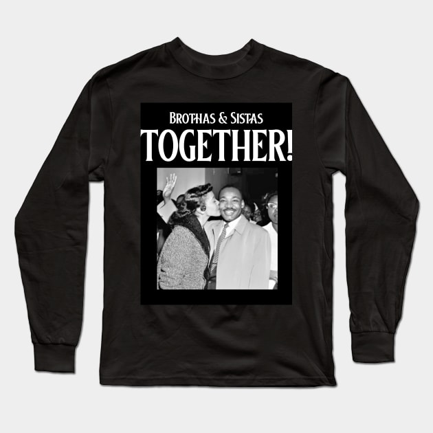 Martin Luther and Coretta Scott King Long Sleeve T-Shirt by Black Expressions